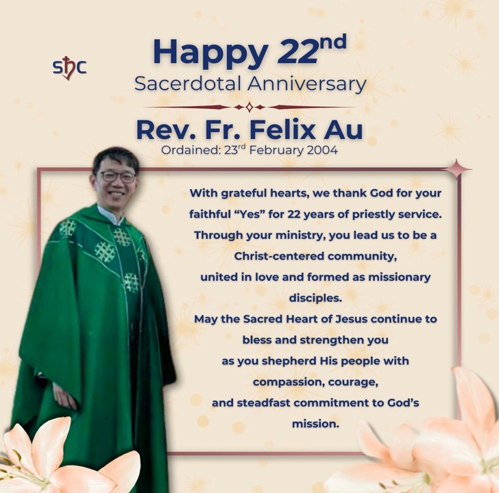 Rev. Fr. Felix Au Sacerdotal Anniversary